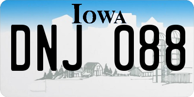 IA license plate DNJ088