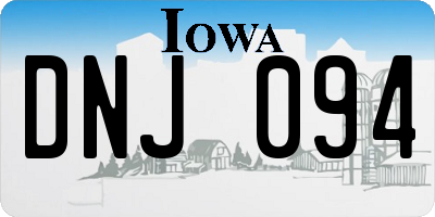 IA license plate DNJ094