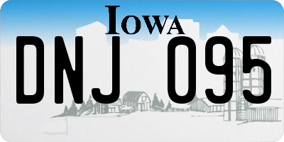 IA license plate DNJ095