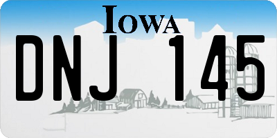 IA license plate DNJ145