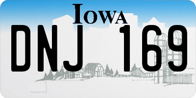 IA license plate DNJ169