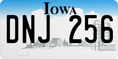 IA license plate DNJ256