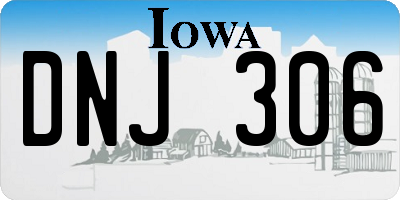 IA license plate DNJ306