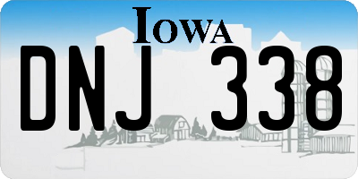 IA license plate DNJ338