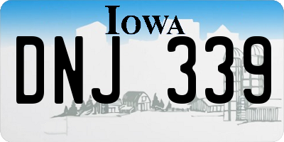 IA license plate DNJ339