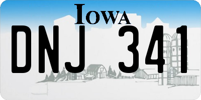 IA license plate DNJ341