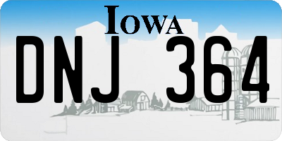 IA license plate DNJ364