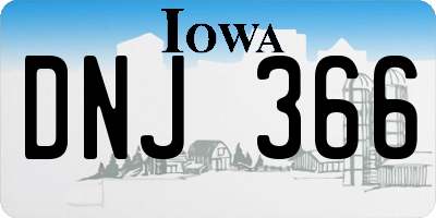 IA license plate DNJ366