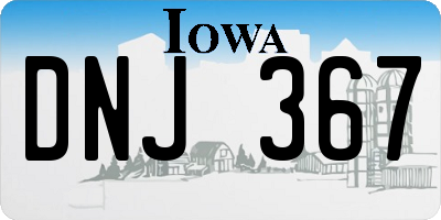 IA license plate DNJ367