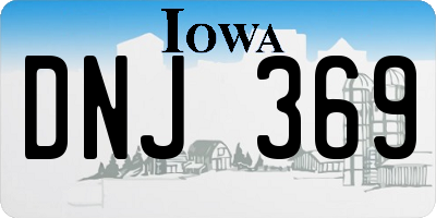 IA license plate DNJ369