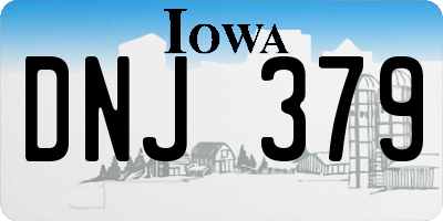 IA license plate DNJ379