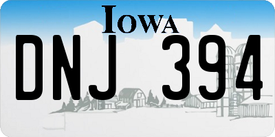 IA license plate DNJ394
