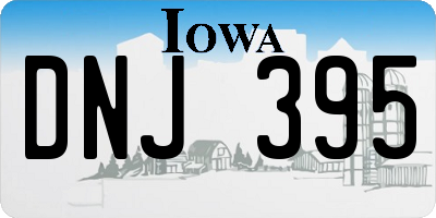 IA license plate DNJ395