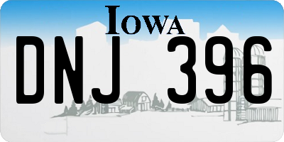 IA license plate DNJ396