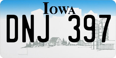 IA license plate DNJ397