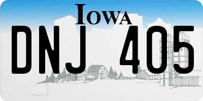 IA license plate DNJ405