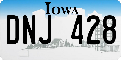 IA license plate DNJ428