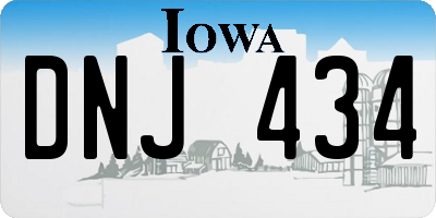 IA license plate DNJ434