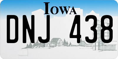IA license plate DNJ438