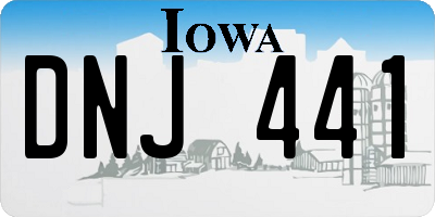 IA license plate DNJ441