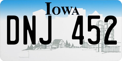 IA license plate DNJ452