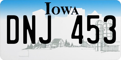IA license plate DNJ453