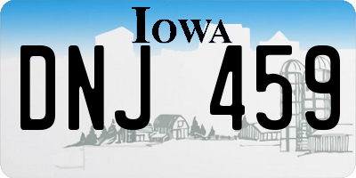 IA license plate DNJ459