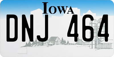 IA license plate DNJ464