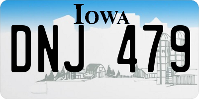 IA license plate DNJ479