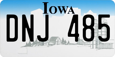 IA license plate DNJ485