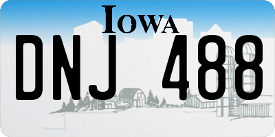 IA license plate DNJ488