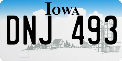 IA license plate DNJ493