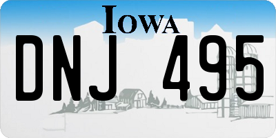 IA license plate DNJ495