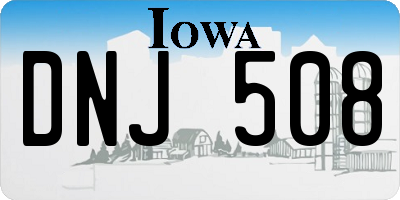IA license plate DNJ508