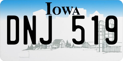 IA license plate DNJ519