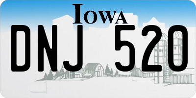 IA license plate DNJ520