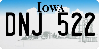 IA license plate DNJ522