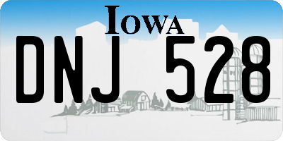 IA license plate DNJ528