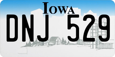 IA license plate DNJ529
