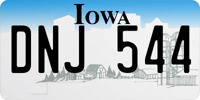 IA license plate DNJ544