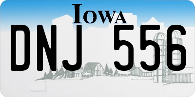 IA license plate DNJ556