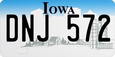 IA license plate DNJ572