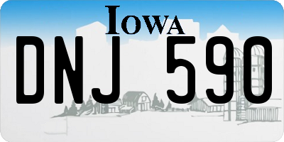 IA license plate DNJ590