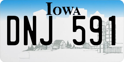 IA license plate DNJ591