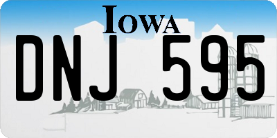 IA license plate DNJ595