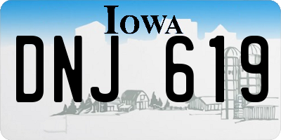 IA license plate DNJ619