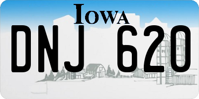 IA license plate DNJ620