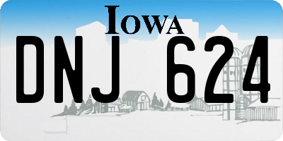IA license plate DNJ624