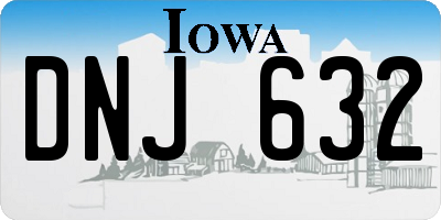 IA license plate DNJ632