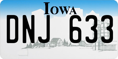 IA license plate DNJ633